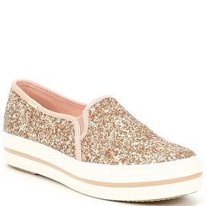 Rose Gold  Kate Spade x Keds Sneakers - Size 8.5 - NWOT BRAND NEW !